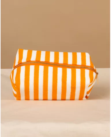 Pochette rayée éponge