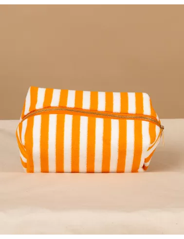 Pochette rayée éponge