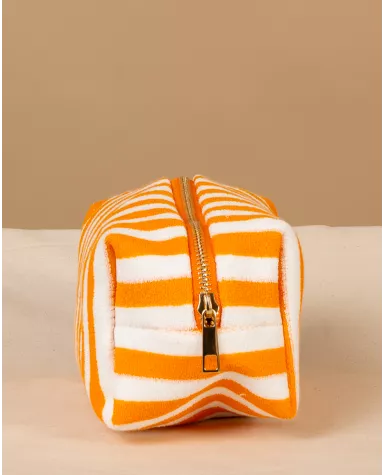 Pochette rayée éponge