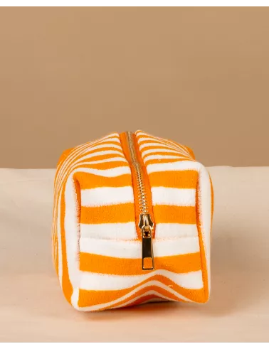 Pochette rayée éponge