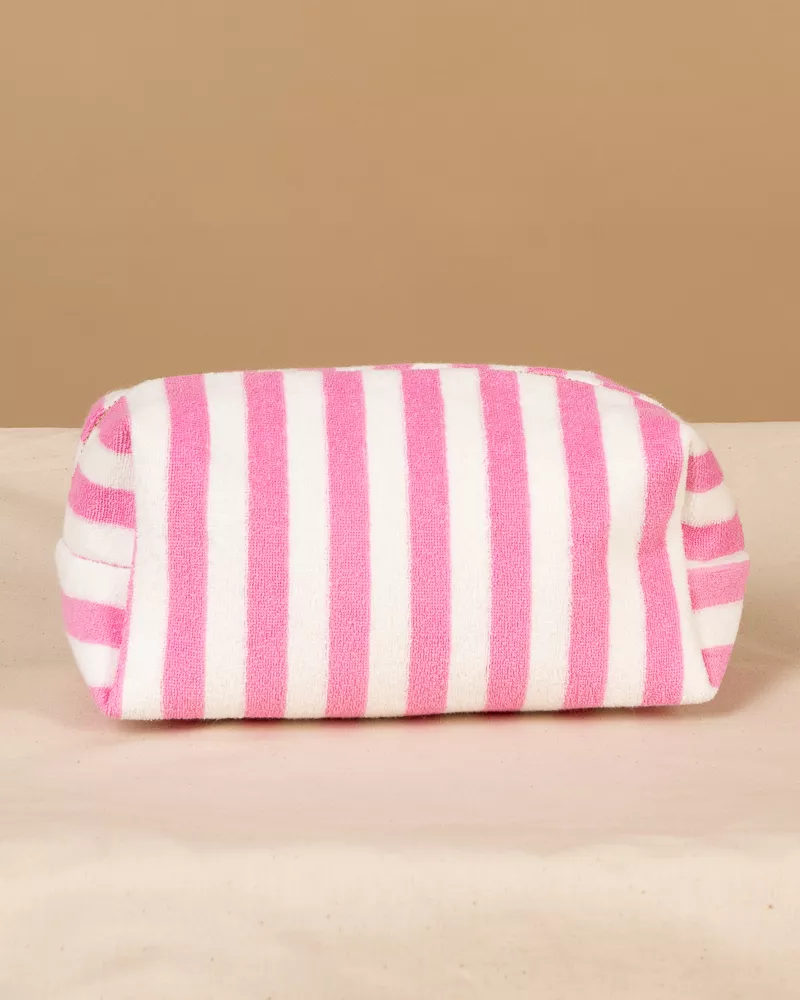 Pochette rayée éponge