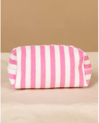 Pochette rayée éponge