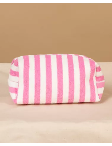 Pochette rayée éponge