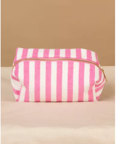 Pochette rayée éponge