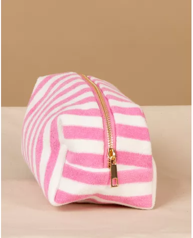 Pochette rayée éponge