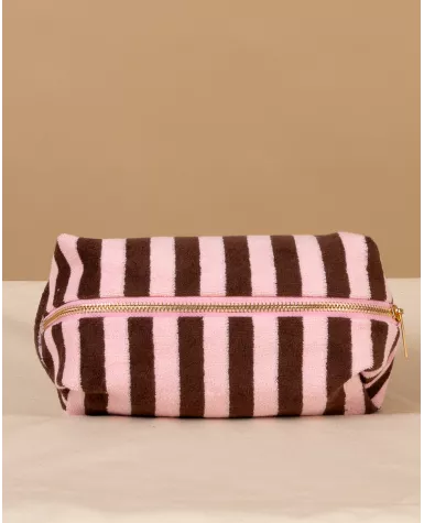 Pochette rayée éponge