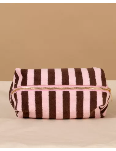 Pochette rayée éponge