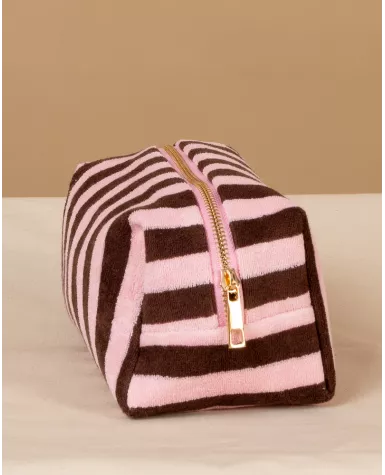 Pochette rayée éponge