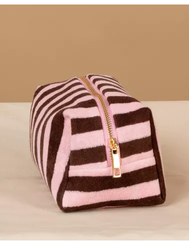 Pochette rayée éponge