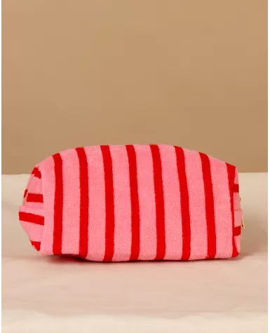 Pochette rayée éponge