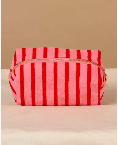 Pochette rayée éponge