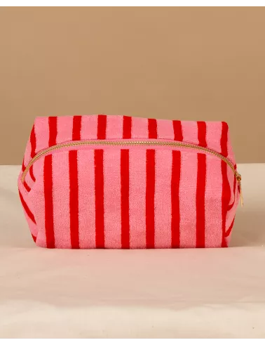 Pochette rayée éponge