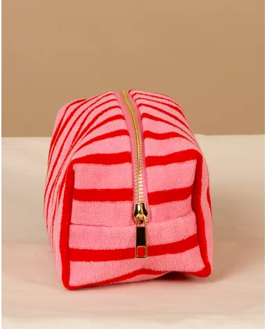 Pochette rayée éponge