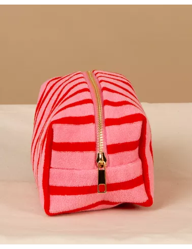 Pochette rayée éponge