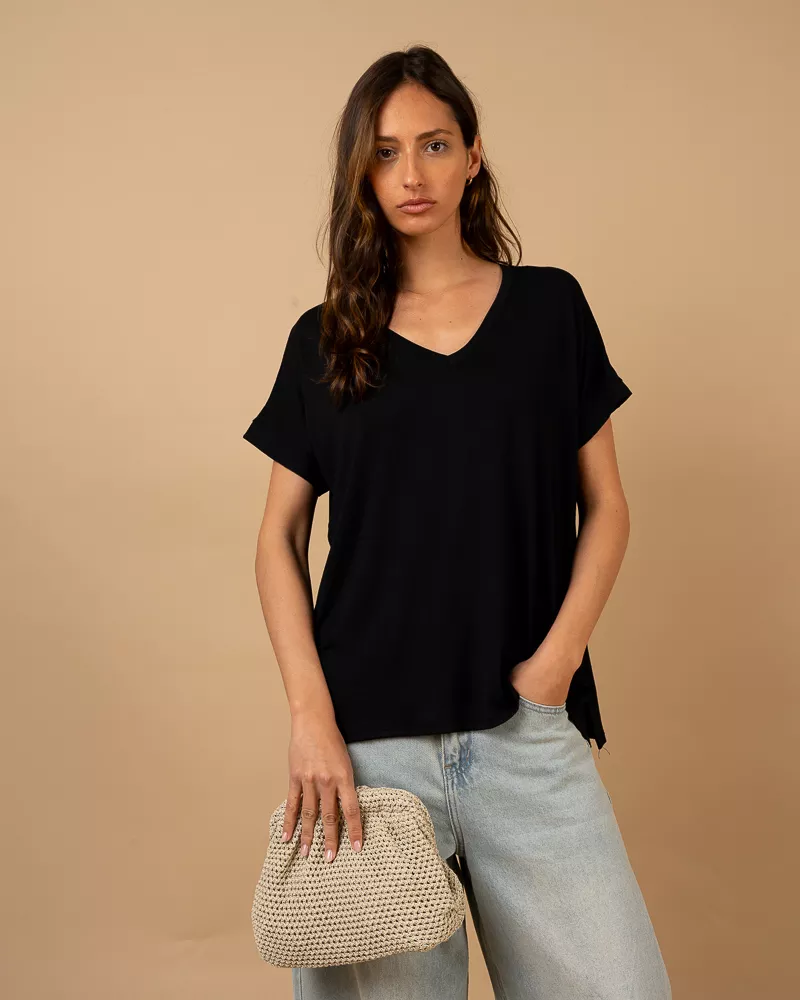 T-shirt oversize viscose