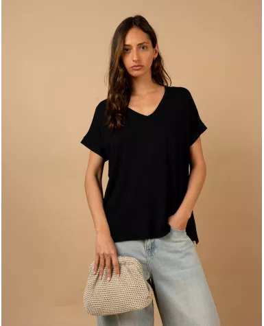 T-shirt oversize viscose