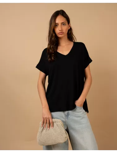 T-shirt oversize viscose