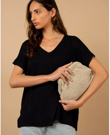 T-shirt oversize viscose