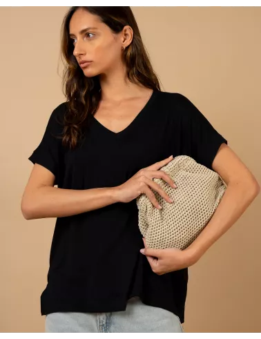 T-shirt oversize viscose