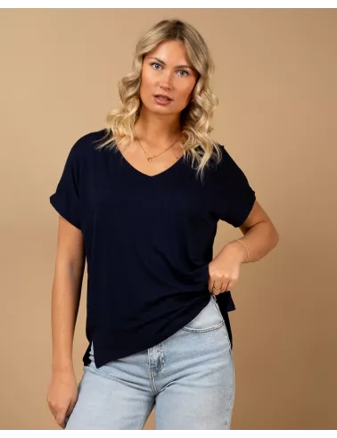 T-shirt oversize viscose