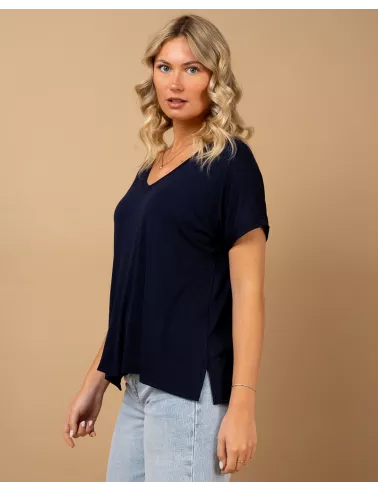 T-shirt oversize viscose