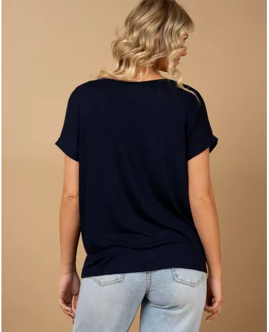 T-shirt oversize viscose
