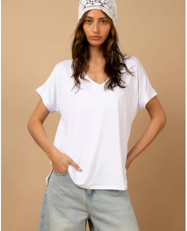 T-shirt oversize viscose