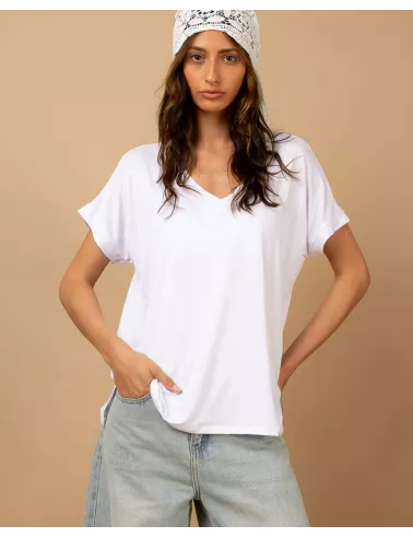 T-shirt oversize viscose