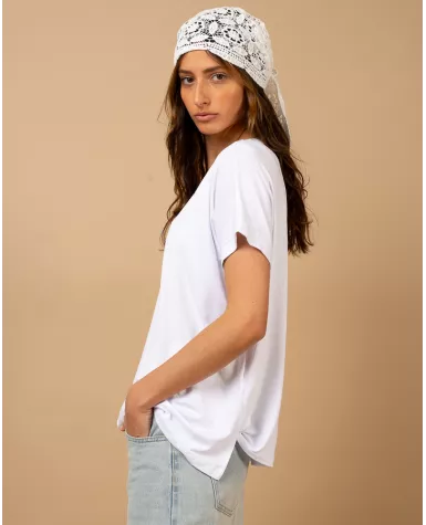 T-shirt oversize viscose