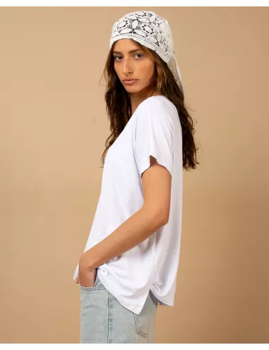 T-shirt oversize viscose