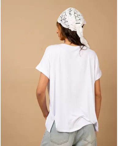 T-shirt oversize viscose