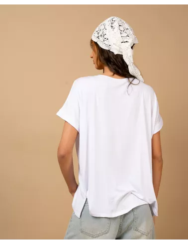 T-shirt oversize viscose