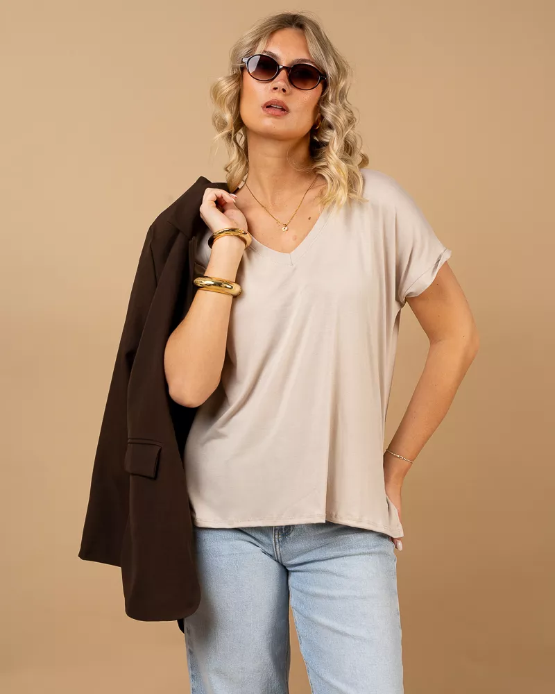 T-shirt oversize viscose