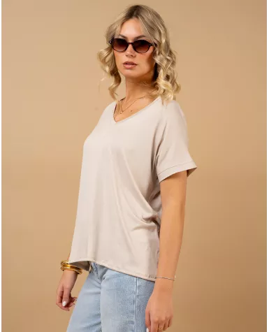 T-shirt oversize viscose