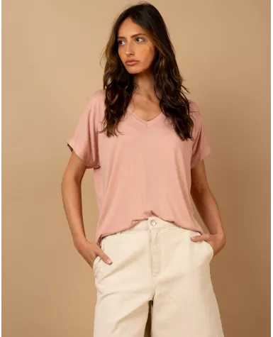 T-shirt oversize viscose