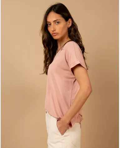 T-shirt oversize viscose