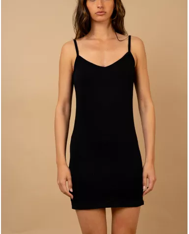 Fond de robe col en v