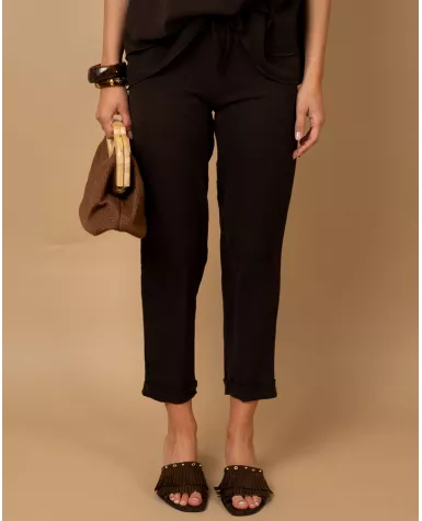 Pantalon revers fluide