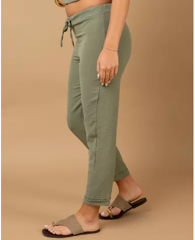 Pantalon revers fluide