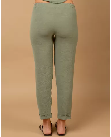 Pantalon revers fluide