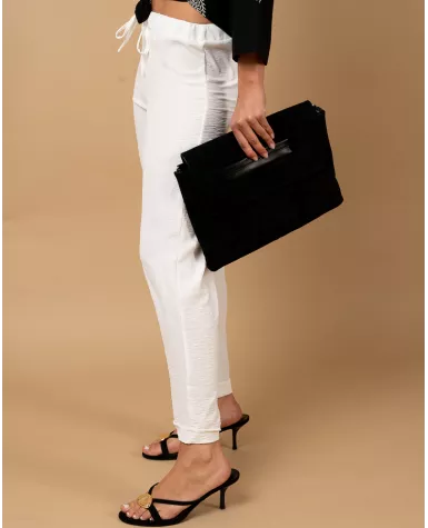 Pantalon revers fluide