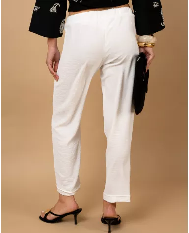 Pantalon revers fluide
