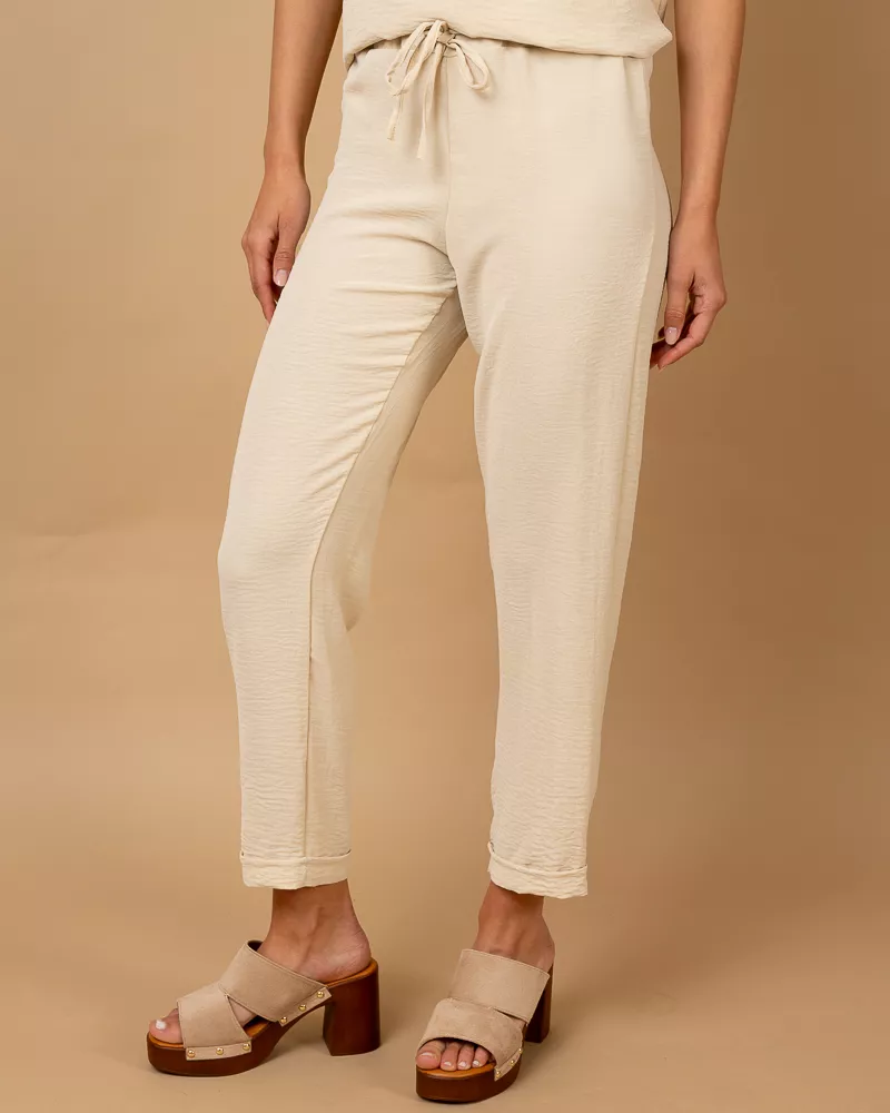 Pantalon revers fluide