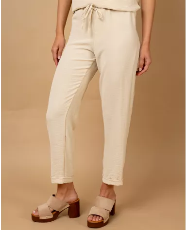 Pantalon revers fluide
