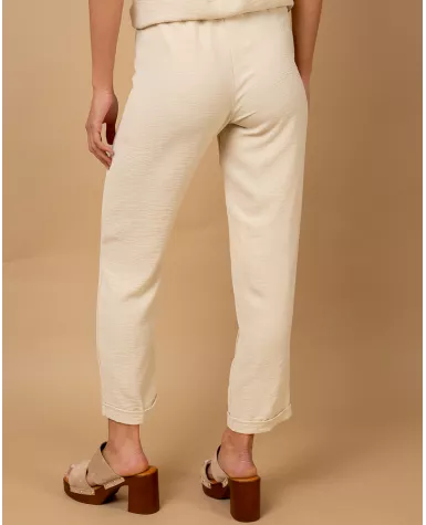 Pantalon revers fluide