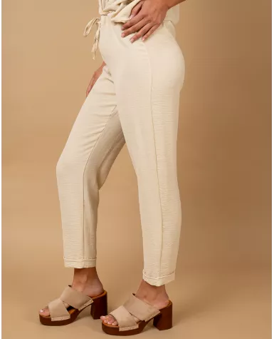 Pantalon revers fluide