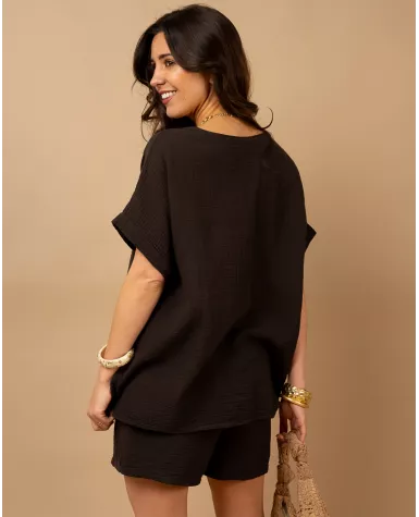 Oversize gaze de coton