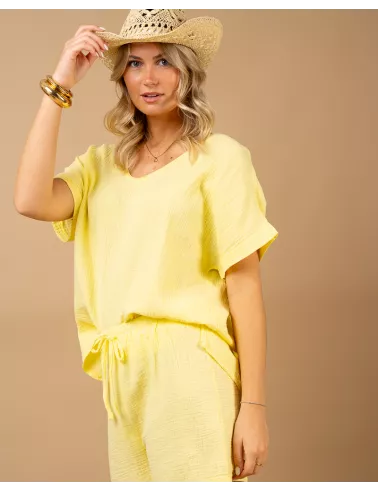 Oversize gaze de coton