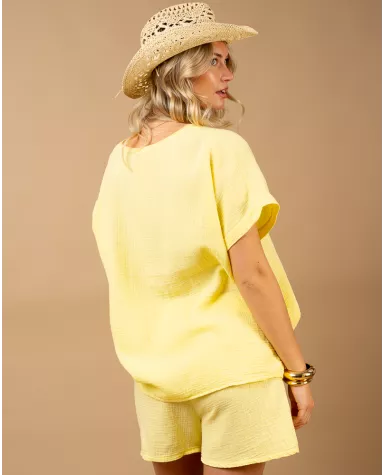 Oversize gaze de coton