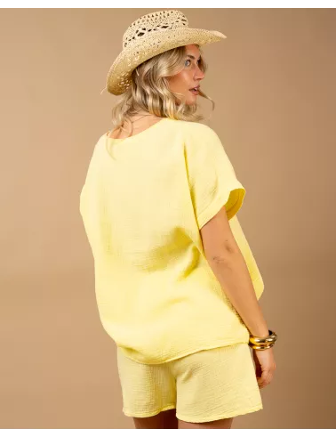 Oversize gaze de coton